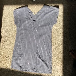 Joe’s grey shirt dress with pockets